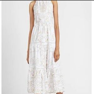 Express halter dress tiered